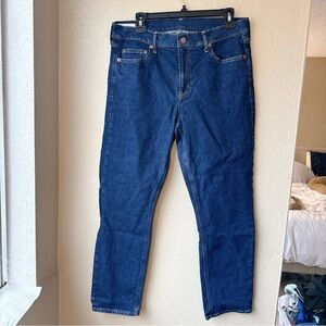 👖 GAP Vintage Slim Mid Rise Classic Blue Denim Jeans - Size 32 - 14R